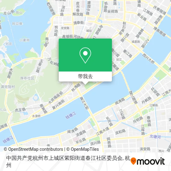 中国共产党杭州市上城区紫阳街道春江社区委员会地图