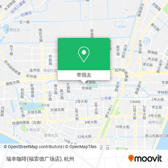 瑞幸咖啡(福雷德广场店)地图
