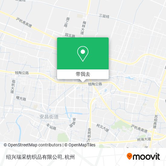 绍兴瑞采纺织品有限公司地图