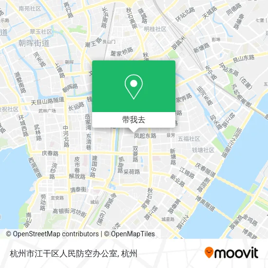 杭州市江干区人民防空办公室地图