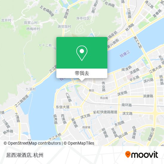 居西湖酒店地图