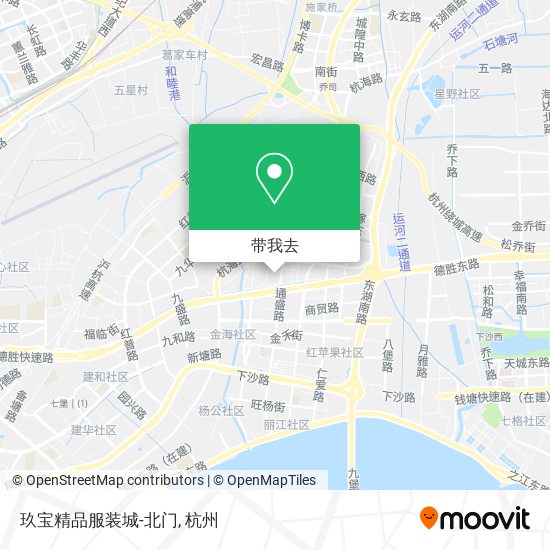 玖宝精品服装城-北门地图