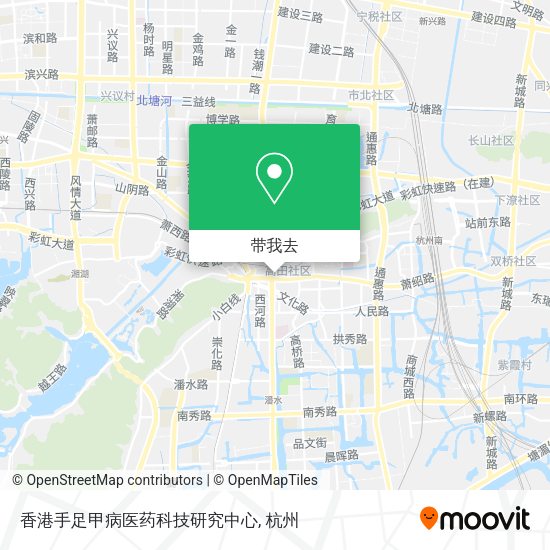香港手足甲病医药科技研究中心地图