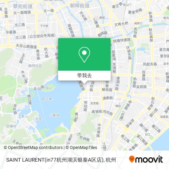 SAINT LAURENT(in77杭州湖滨银泰A区店)地图