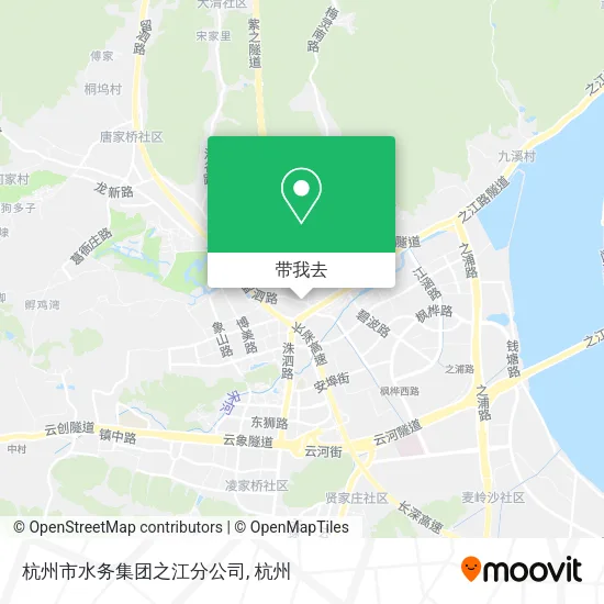 杭州市水务集团之江分公司地图
