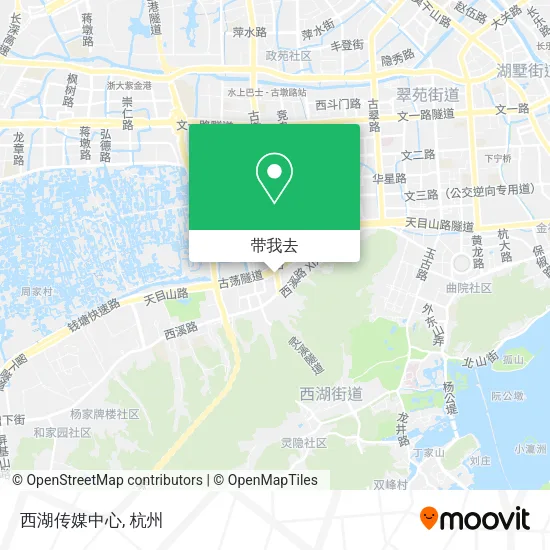 西湖传媒中心地图