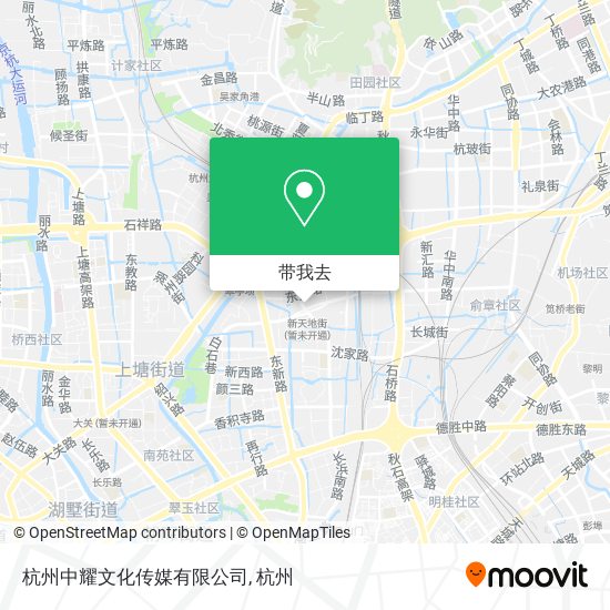 杭州中耀文化传媒有限公司地图