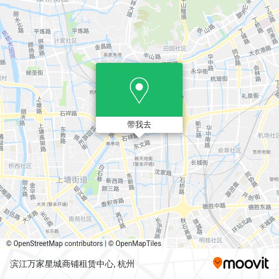 滨江万家星城商铺租赁中心地图