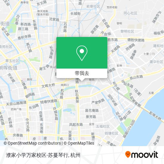 濮家小学万家校区-苏蔓琴行地图