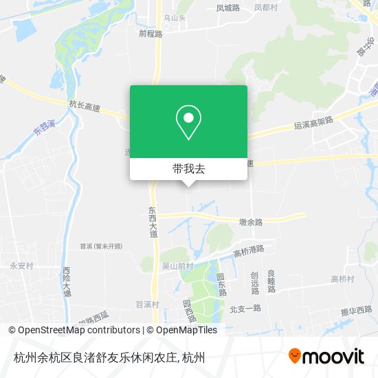 杭州余杭区良渚舒友乐休闲农庄地图
