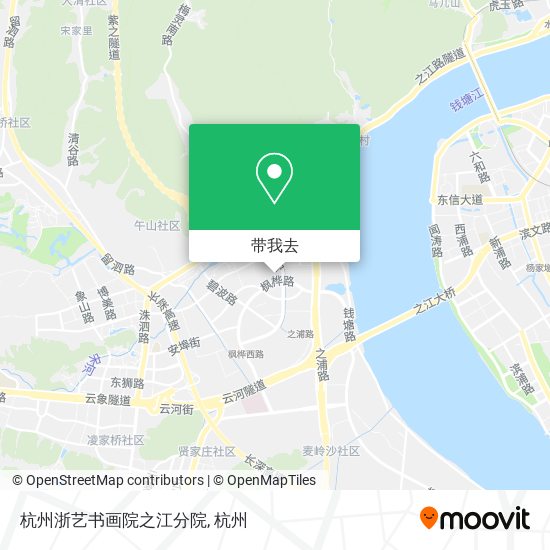 杭州浙艺书画院之江分院地图