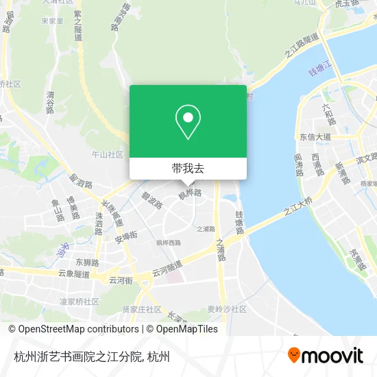 杭州浙艺书画院之江分院地图