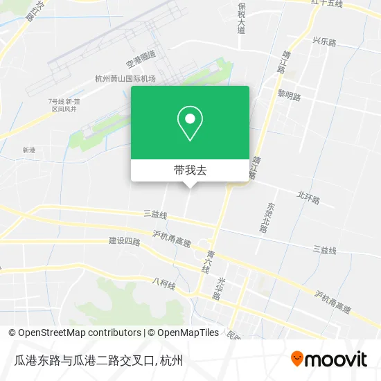瓜港东路与瓜港二路交叉口地图