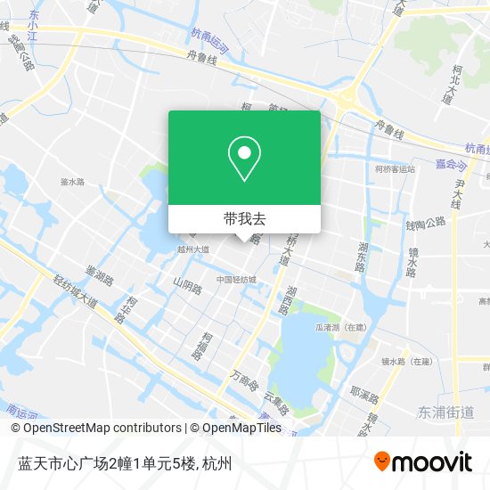 蓝天市心广场2幢1单元5楼地图