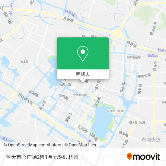 蓝天市心广场2幢1单元5楼地图