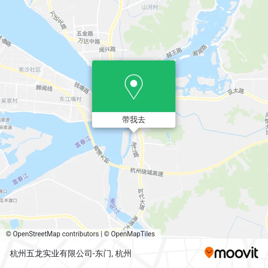 杭州五龙实业有限公司-东门地图