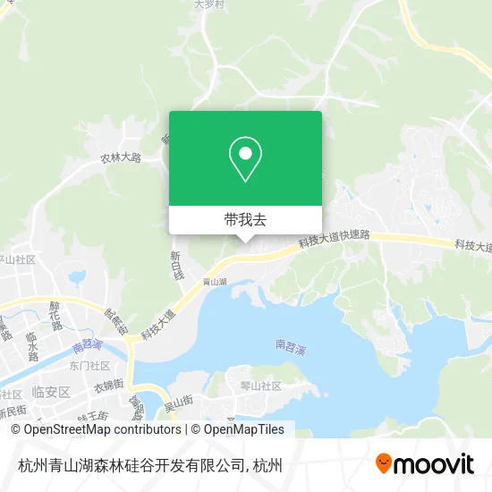 杭州青山湖森林硅谷开发有限公司地图