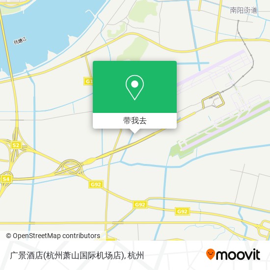 广景酒店(杭州萧山国际机场店)地图