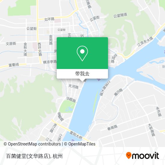 百菌健堂(文华路店)地图