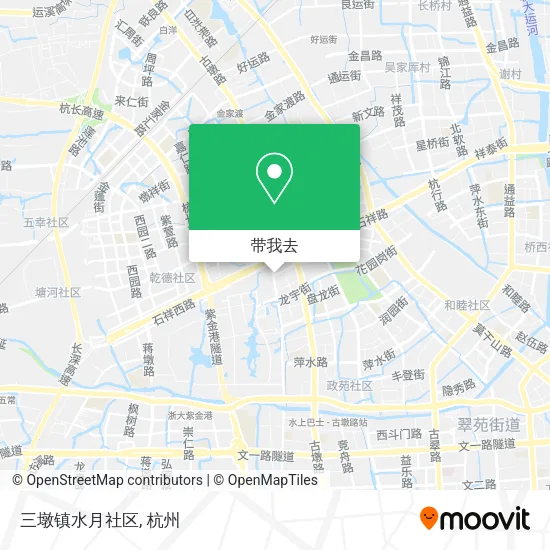 三墩镇水月社区地图