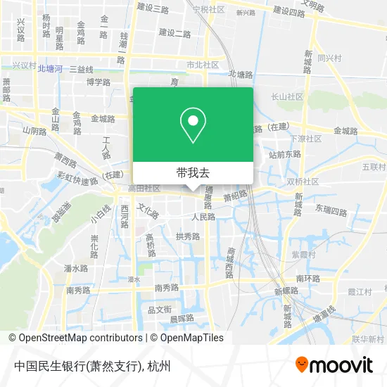 中国民生银行(萧然支行)地图