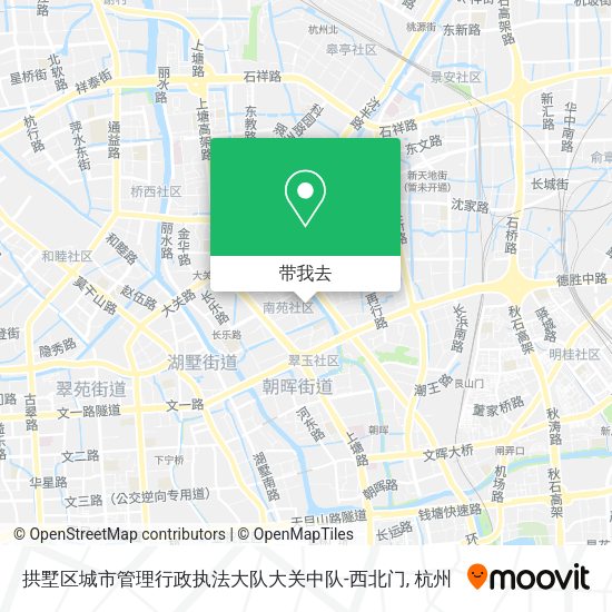 拱墅区城市管理行政执法大队大关中队-西北门地图