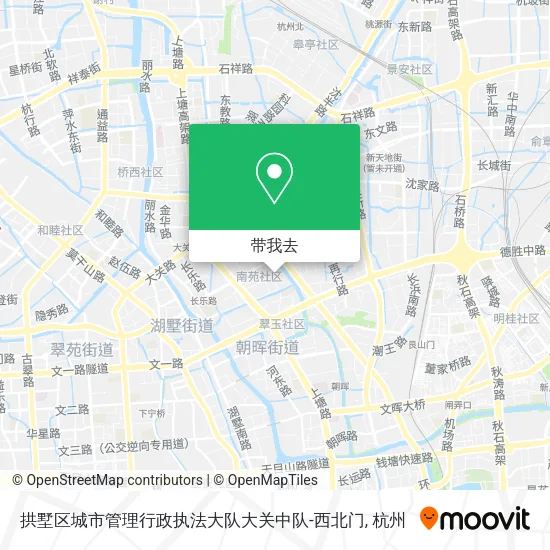 拱墅区城市管理行政执法大队大关中队-西北门地图