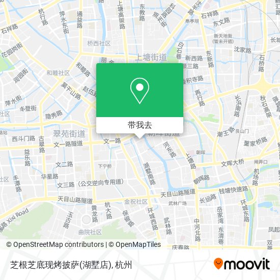 芝根芝底现烤披萨(湖墅店)地图