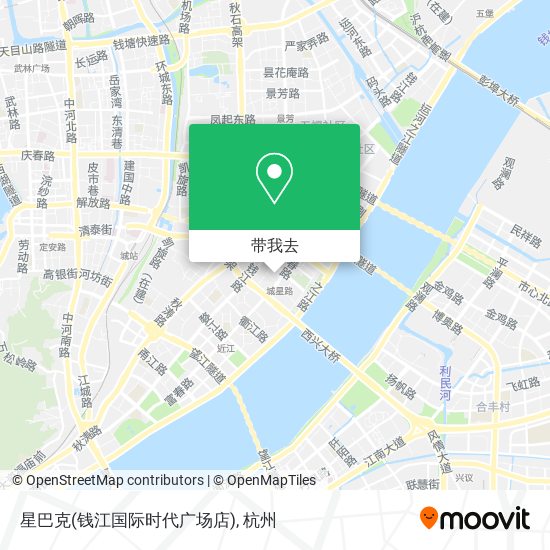 星巴克(钱江国际时代广场店)地图