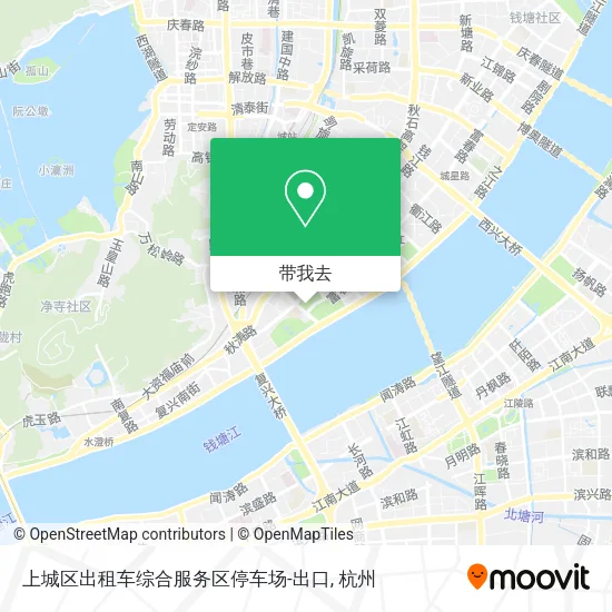 上城区出租车综合服务区停车场-出口地图
