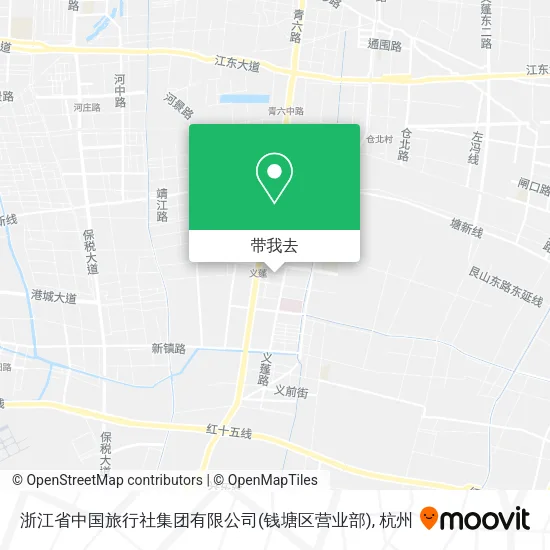 浙江省中国旅行社集团有限公司(钱塘区营业部)地图
