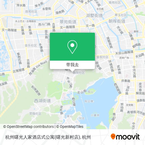 杭州曙光人家酒店式公寓(曙光新村店)地图