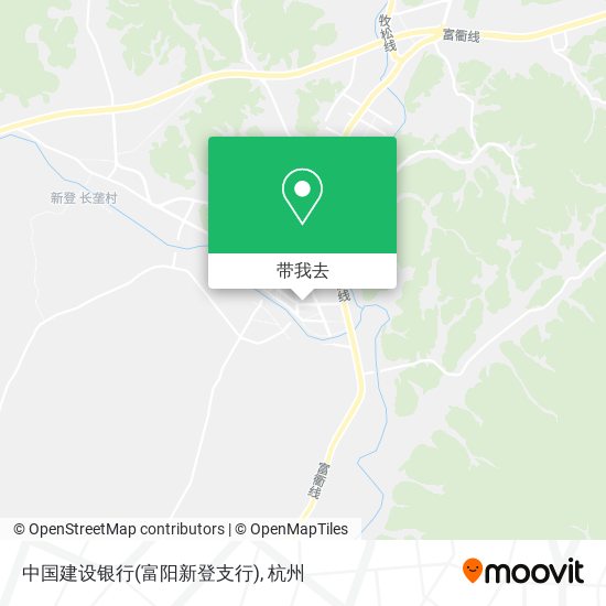 中国建设银行(富阳新登支行)地图