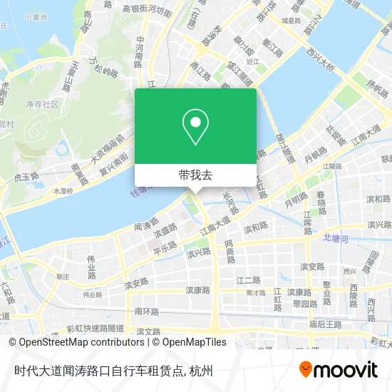 时代大道闻涛路口自行车租赁点地图