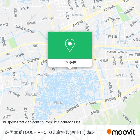 韩国童感TOUCH PHOTO儿童摄影(西湖店)地图