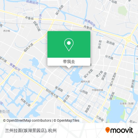 兰州拉面(坂湖景园店)地图