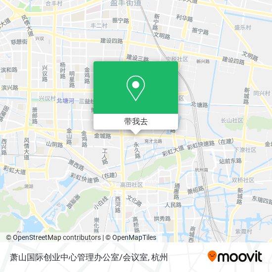 萧山国际创业中心管理办公室/会议室地图