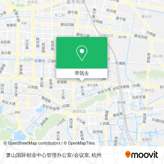 萧山国际创业中心管理办公室/会议室地图