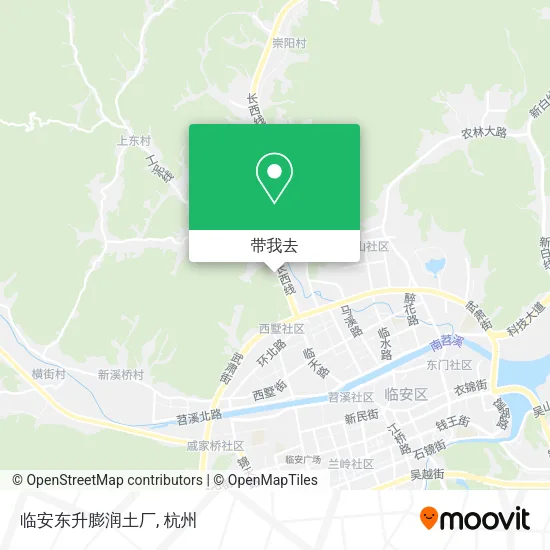 临安东升膨润土厂地图