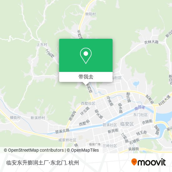 临安东升膨润土厂-东北门地图