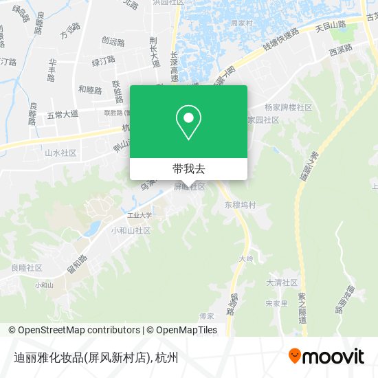 迪丽雅化妆品(屏风新村店)地图