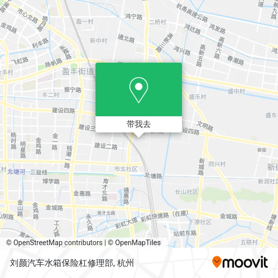 刘颜汽车水箱保险杠修理部地图
