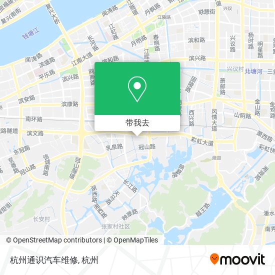 杭州通识汽车维修地图
