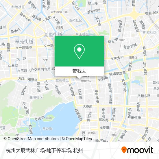 杭州大厦武林广场-地下停车场地图
