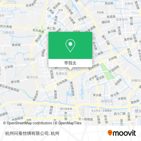 杭州问蚕丝绸有限公司地图