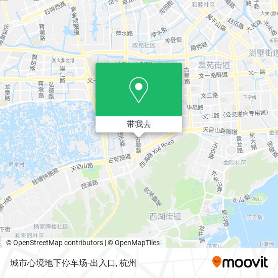 城市心境地下停车场-出入口地图