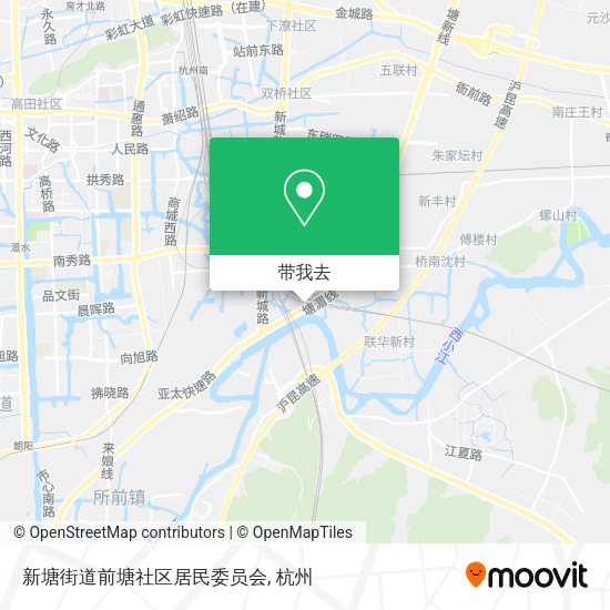 新塘街道前塘社区居民委员会地图