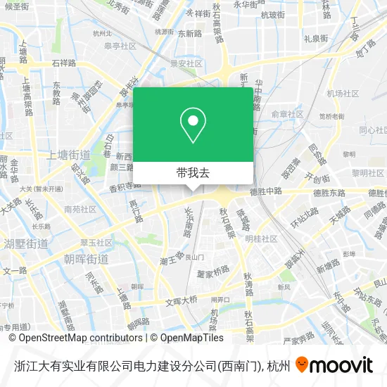 浙江大有实业有限公司电力建设分公司(西南门)地图