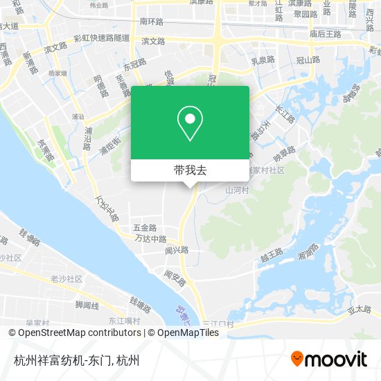 杭州祥富纺机-东门地图