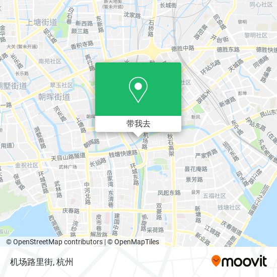 机场路里街地图